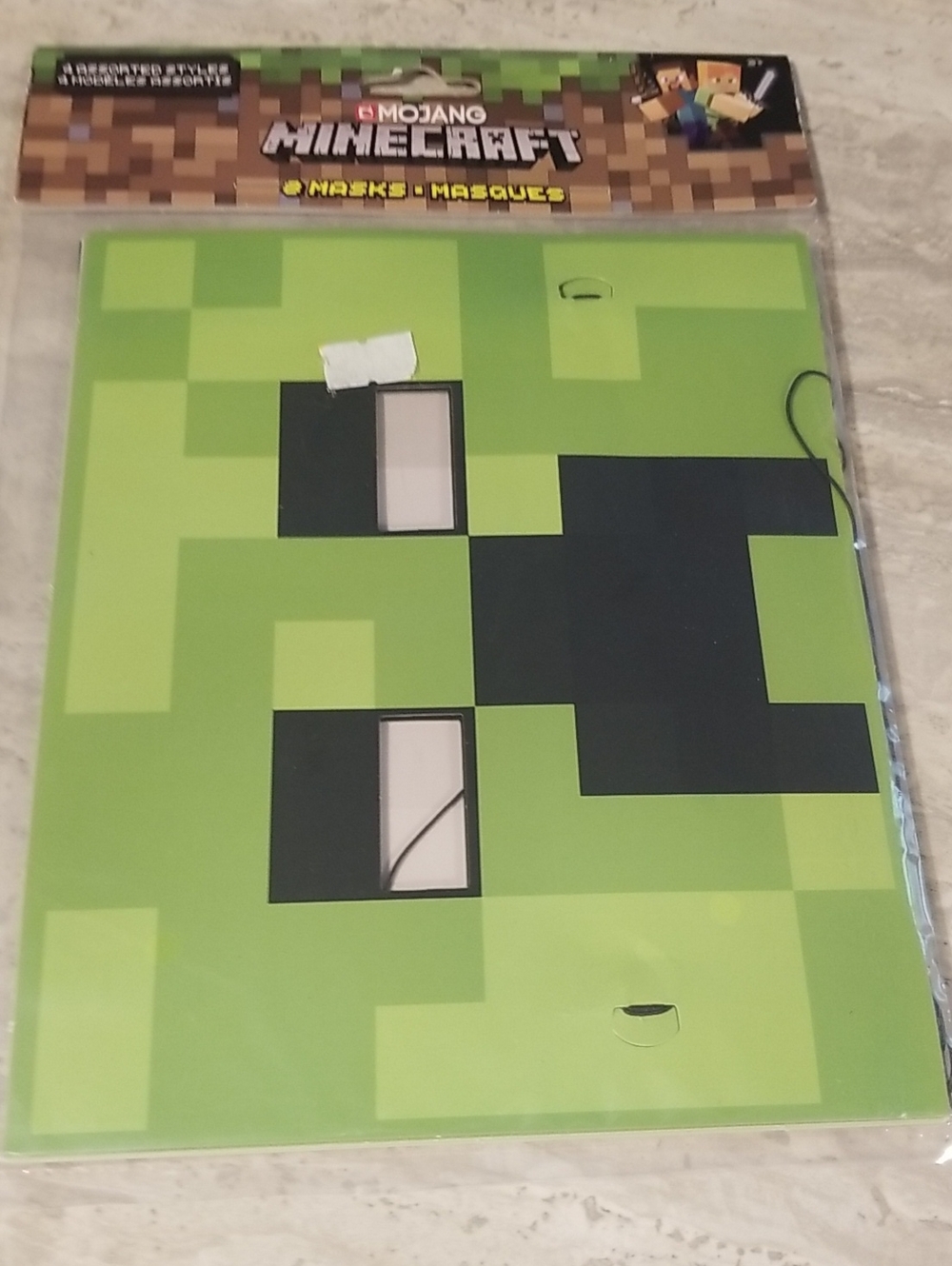 Minecraft Face Mask - 8 Assorted Masks